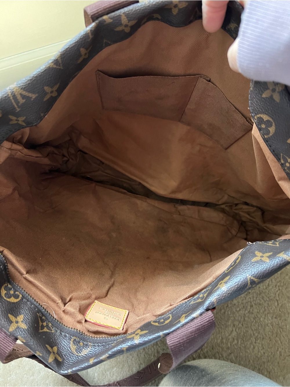 Designer like Brown Monogram Canvas Tote - Picture 3 of 3